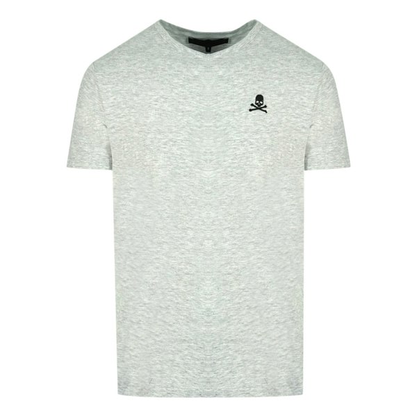 Philipp Plein Skull And Crossbones Logo Underwear V-Neck T-Shirt - Grey