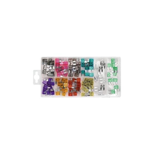 Sealey 100 Pcs Automotive Car/Motorbike STANDARD Fuse Assortment 2-30 Amp BCF100
