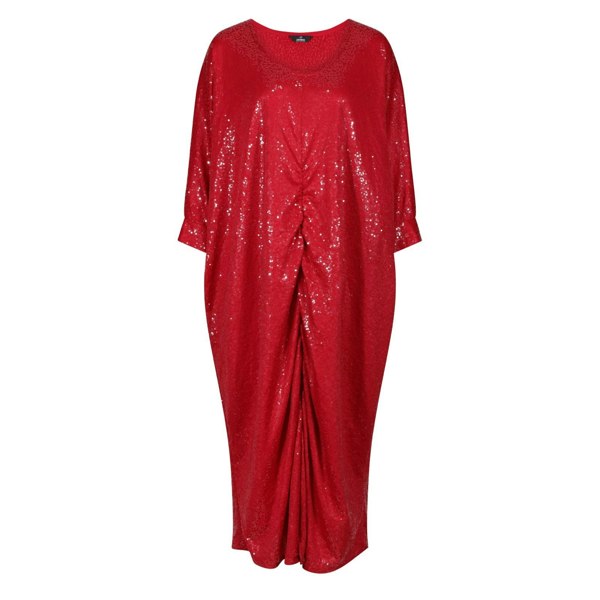 Lioness by TF Sequined Midi Dress - Cherry Red