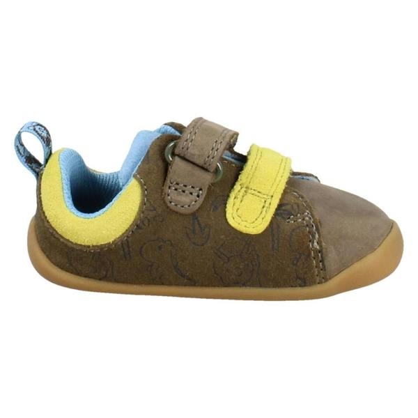 Clarks Boys Clarks Dino Print First Walking Shoes Roamer Roar