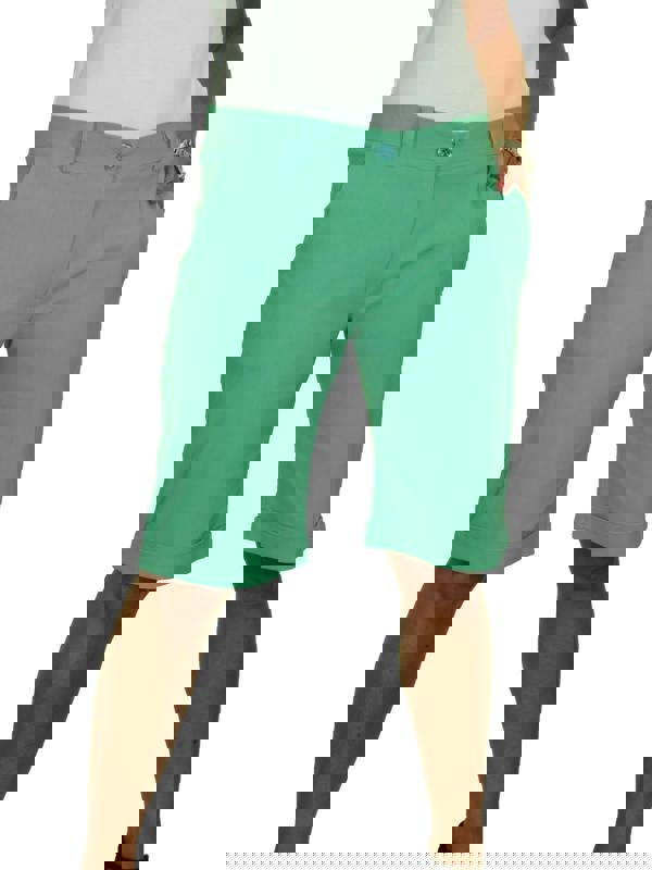 Paulo Due Women's Stretch Cuffed Bermuda Shorts