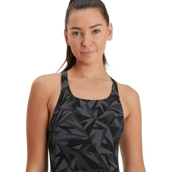 Black Hyperboom Allover Medalist tank top with racerback