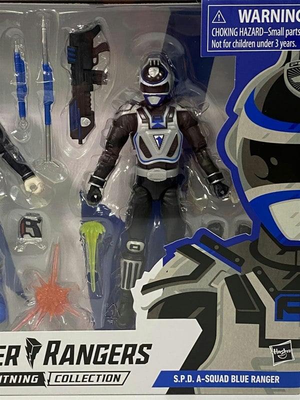 power rangers s.p.d a and b squad blue ranger lightning collection hasbro f1171