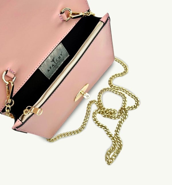 Apatchy London The Amelia Baby Pink Leather Bag