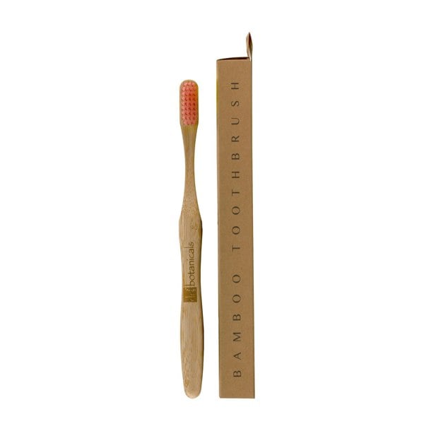 PO2DB347 Dr Botanicals Bamboo Toothbrush Pink Twin Value Savings Pack