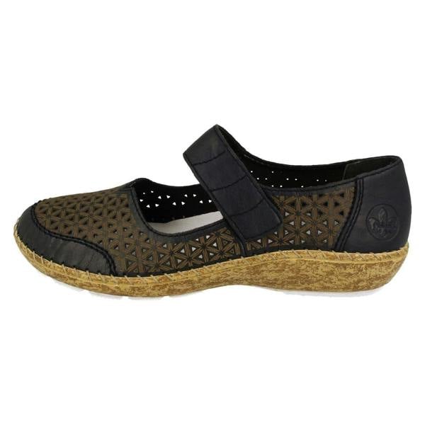 Rieker Ladies Rieker Summer Shoes With Punched Out Detailing 44864