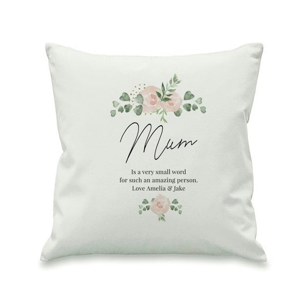 Personalised Memento Company Personalised Floral Cushion