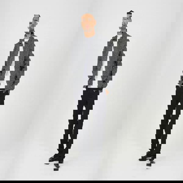 Brave Soul Grey Wool-Look Harrington Jacket - Grey Image 3