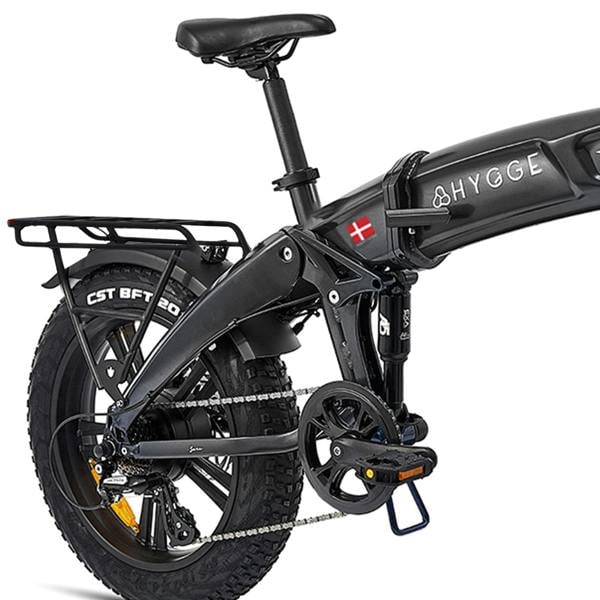 Hygge Bikes Sorø 2026 - Folding Fat Tyre E-Bike 48V 14.5Ah - Obsidian Black