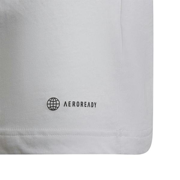 Adidas Childrens/Kids Entrada 22 V Neck T-Shirt - White - 