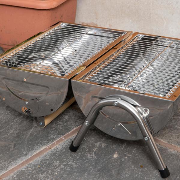 Samuel Alexander Portable Barrel Style Charcoal Camping Barbecue / BBQ