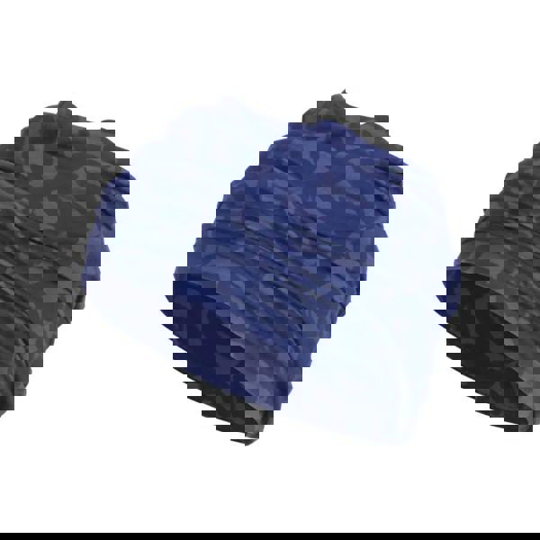 Navy blue camo Fashy Vario soft fabric cap with ribbed texture