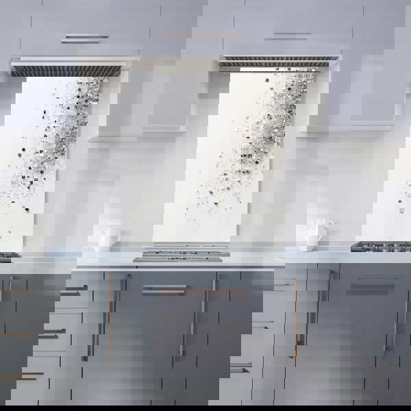 Warren Reed - Designer Glittering Tranquility: Pure White Kitchen Splashback