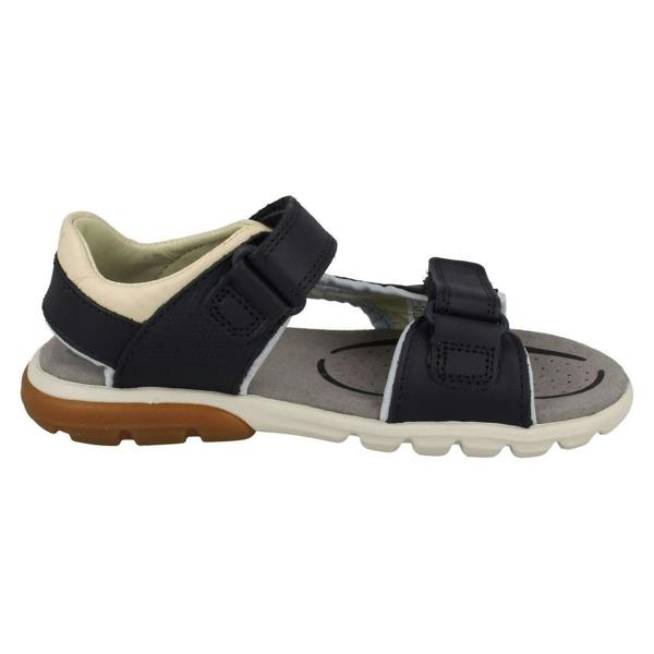 Clarks Boys Clarks Hook And Loop Sandals Rocco Wave K