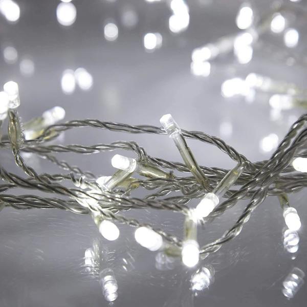 Battery Operated Cool White LED Wire String Fairy Lights in 20, 40 or 80 LED Sizes image 1