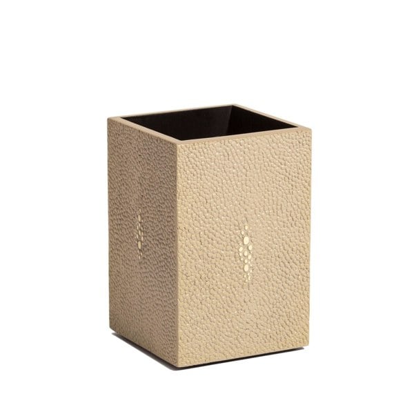 POSH TRADING COMPANY Chelsea Toothbrush Holder - Shagreen Natural