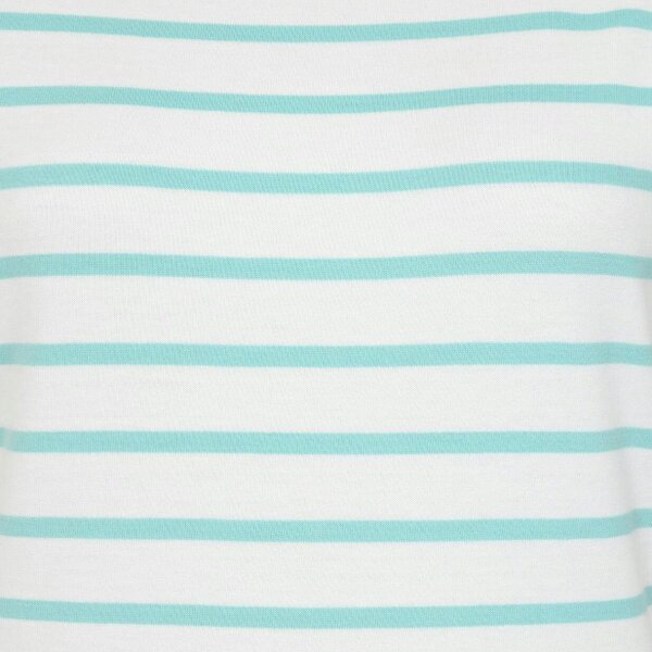 Lazy Jacks LJ8 - Ladies Short Sleeve Striped Breton Top - Peppermint
