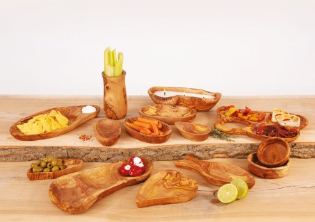 Verano Spanish Ceramics Olive Wood - Trio Oval Serving Dish Set