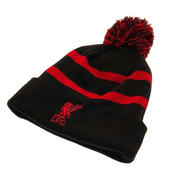 Liverpool FC Unisex Adults Ski Hat - Black/Red