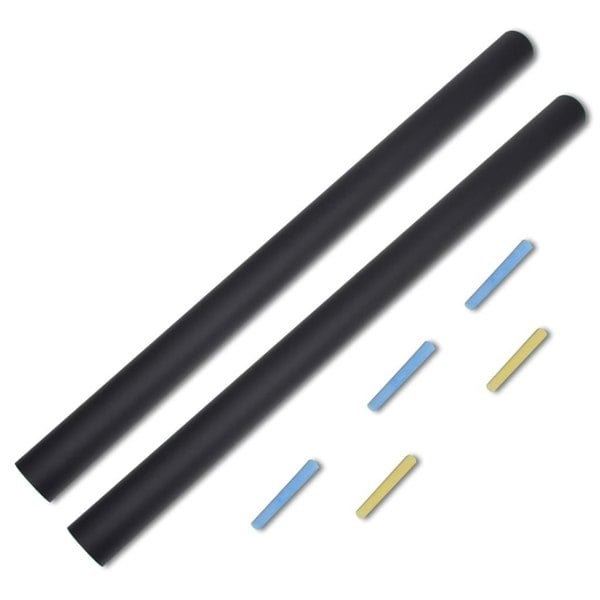 Berkfield Wall Sticker Blackboard 0.6 x 2 m 2 Rolls with Chalks