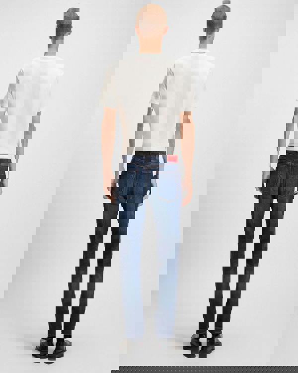 HUGO 634 Mens Tapered-Fit Jeans in Stretch Denim - Dark Blue 409 | CHO | Designer Mens Jeans