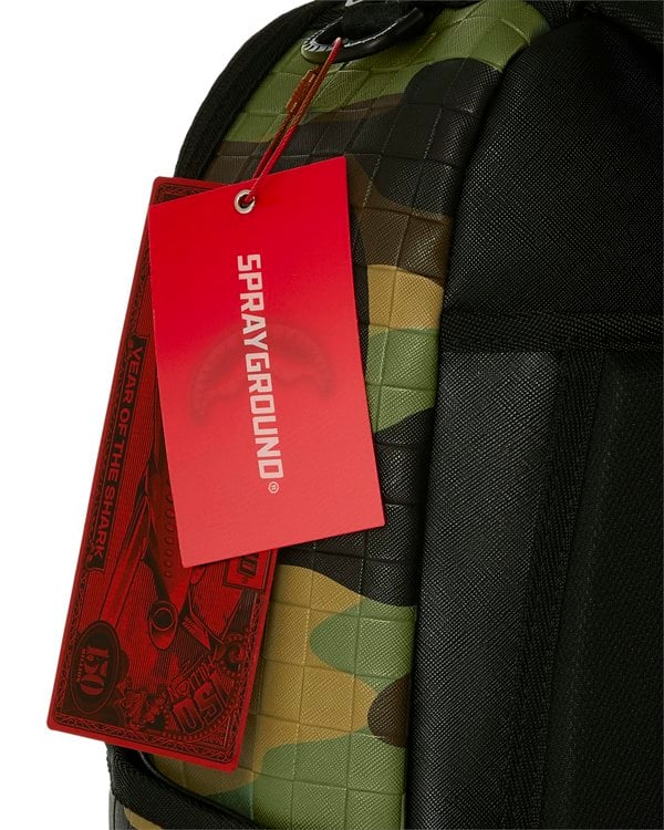 Sprayground Woodland Camo Check Backpack - Camo