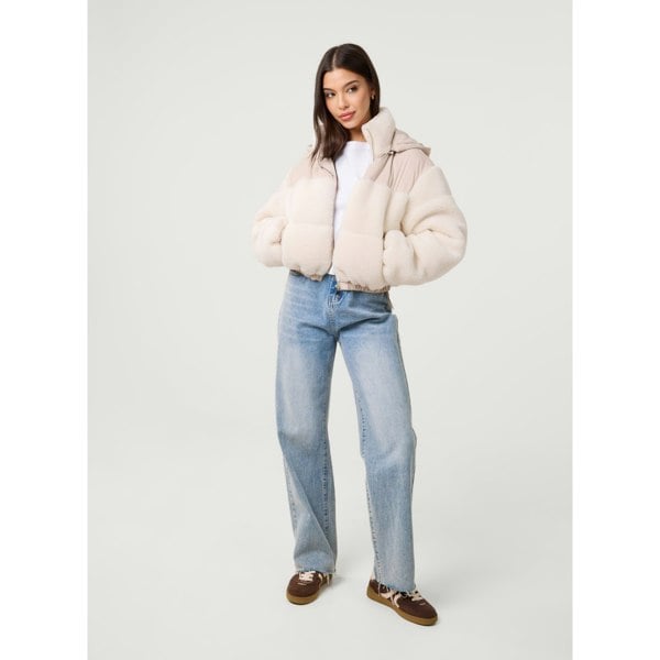 Pink Vanilla Teddy Coat with Hood