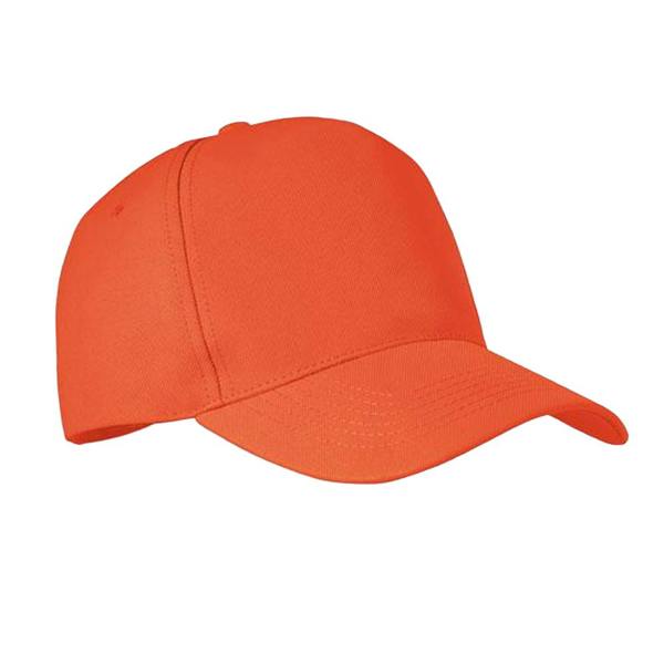 MidOcean Senga RPET 5 Panel Baseball Cap - Orange - 