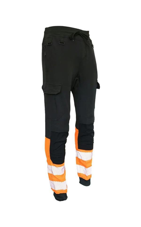 Slim Fit Stretch Hi-Vis Jogger With Knee Pad Pockets - Hi-Vis Trousers
