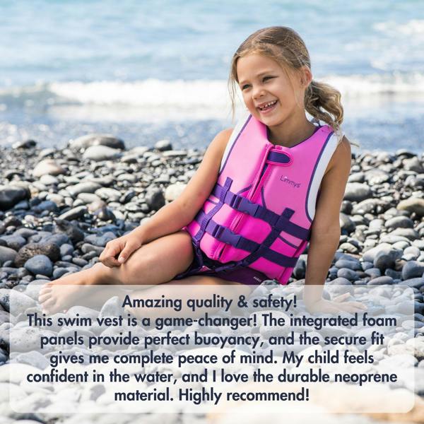 Limmys Premium Neoprene Swim Vest - Berry Pink
