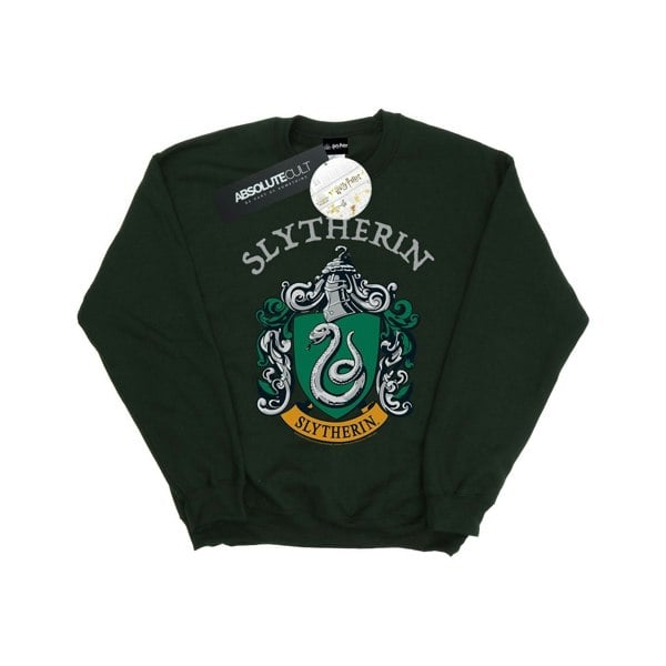 Harry Potter Womens Slytherin Crest Sweatshirt - Forest Green