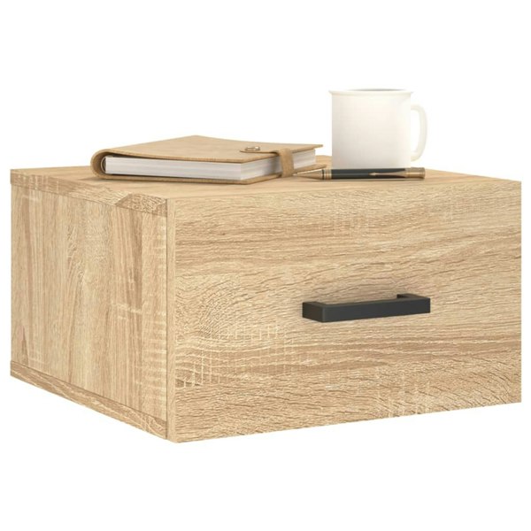 Berkfield Wall-mounted Bedside Cabinets 2 pcs Sonoma Oak 35x35x20 cm