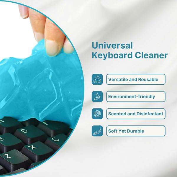 ULTRICS Dust Cleaner Gel Putty, Soft Flexible Cleaning Kit for Keyboards, Laptops, Car Vents and Electronics