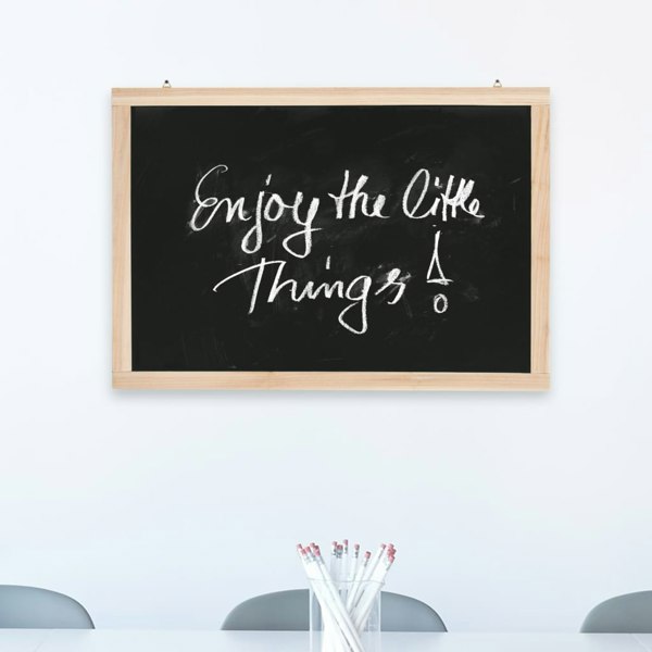 Berkfield Wall-Mounted Blackboard Cedar Wood 40x60 cm