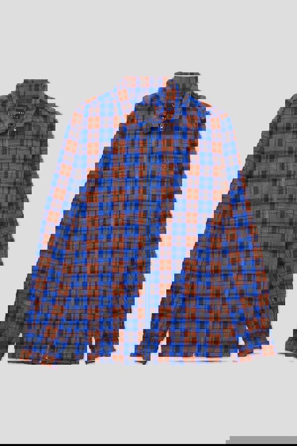 ENORSIA Men's Yarn Dyed Flannel Shacket