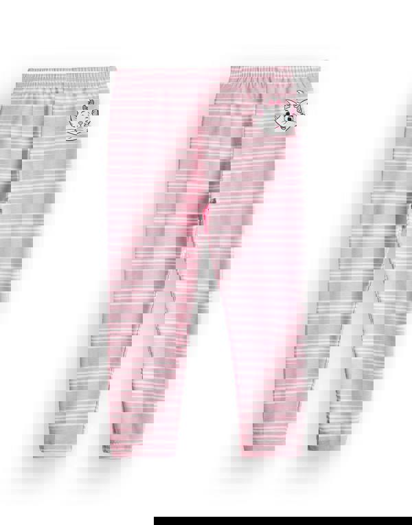 Disney Girls Pink Marie Long Sleeve Long Leg Pyjama Set