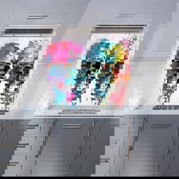 Warren Reed - Designer Splashart Happy Skeletons Kitchen Splashback