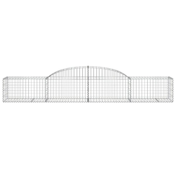 Berkfield Arched Gabion Baskets 2 pcs 300x50x40/60 cm Galvanised Iron