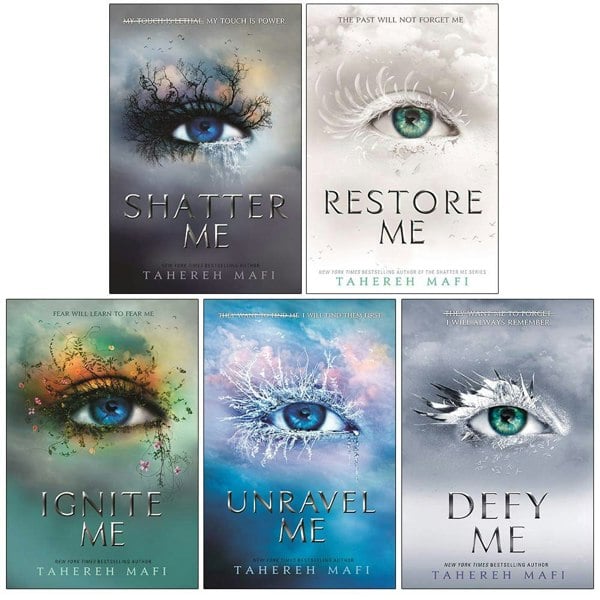 Tahereh Mafi Shatter Me Series 5 Books Set Shatter, Restore, Ignite, Unravel, Defy