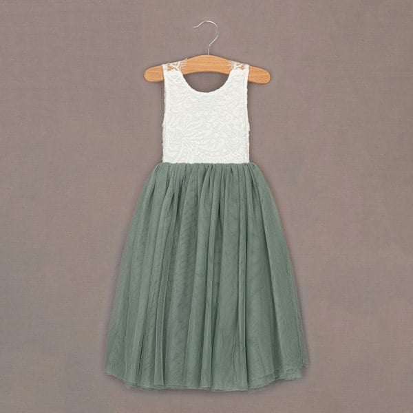 Baby Bohemian Classic Dress - Sage Green