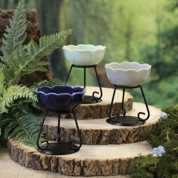 Fosse Living Flower Ceramic Wax Melter 11cm