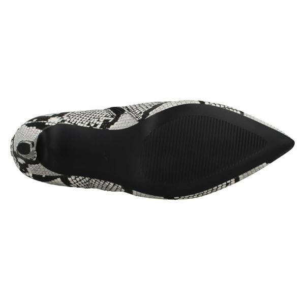 Spot On Ladies Spot On Snake Print Ankle Boots F50990