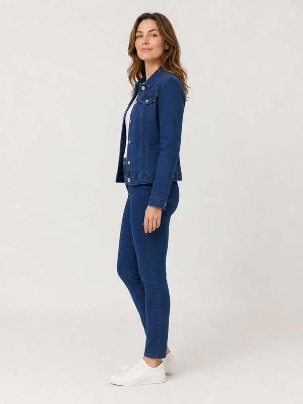 PennyPlain Denim Style Jacket - Blue Wash
