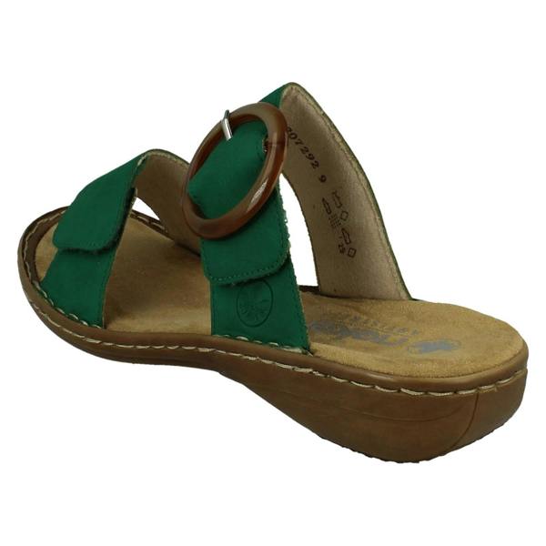 Rieker Ladies Rieker Slip On Adjustable Strap Summer Mules 60894