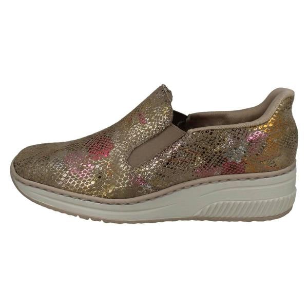Rieker Ladies Rieker Wedge Sole Casual Shoes 48761