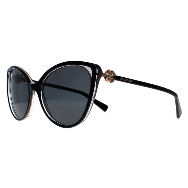 Bvlgari Sunglasses BV8246B 538187 Black Grey Transparent Dark Grey
