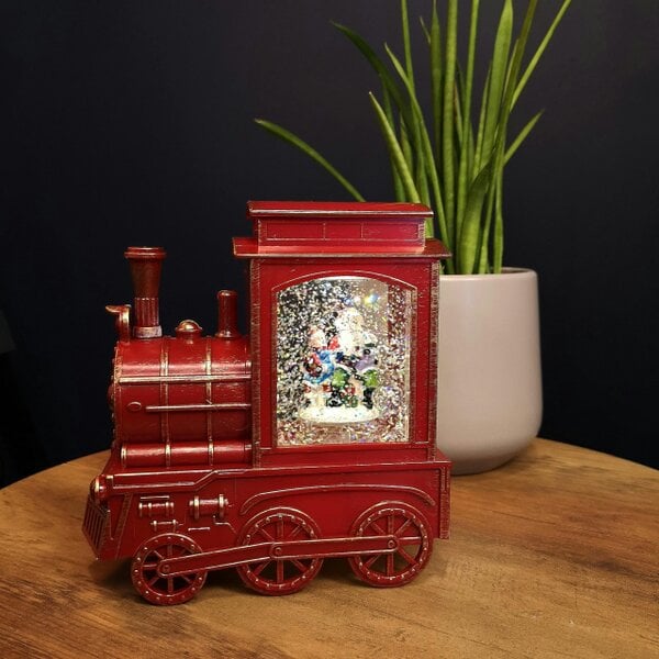 Samuel Alexander 17cm Battery Operated Light up SnowSwirl All Aboard! Christmas Decoration with LEDs