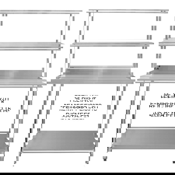 Kukoo 6ft Catering Bench with Double Over-shelf