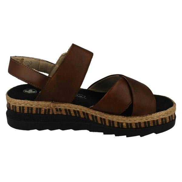 Rieker Womens Rieker Hook And Loop Sandals V7951