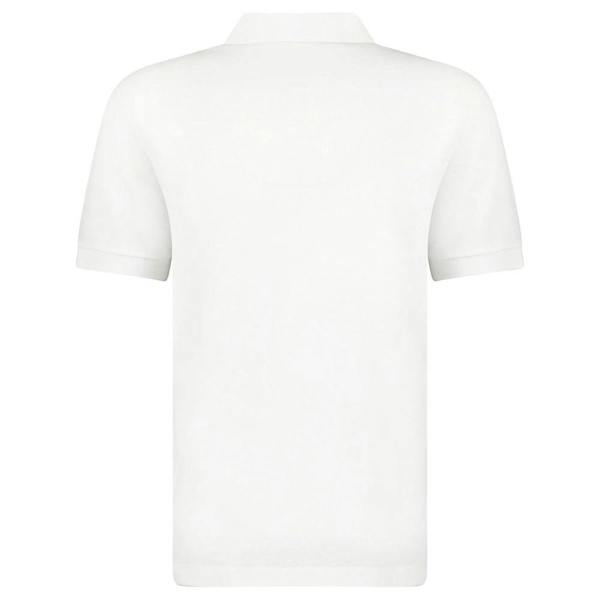 Burberry Mens Hartford Zip Polo Shirt - White